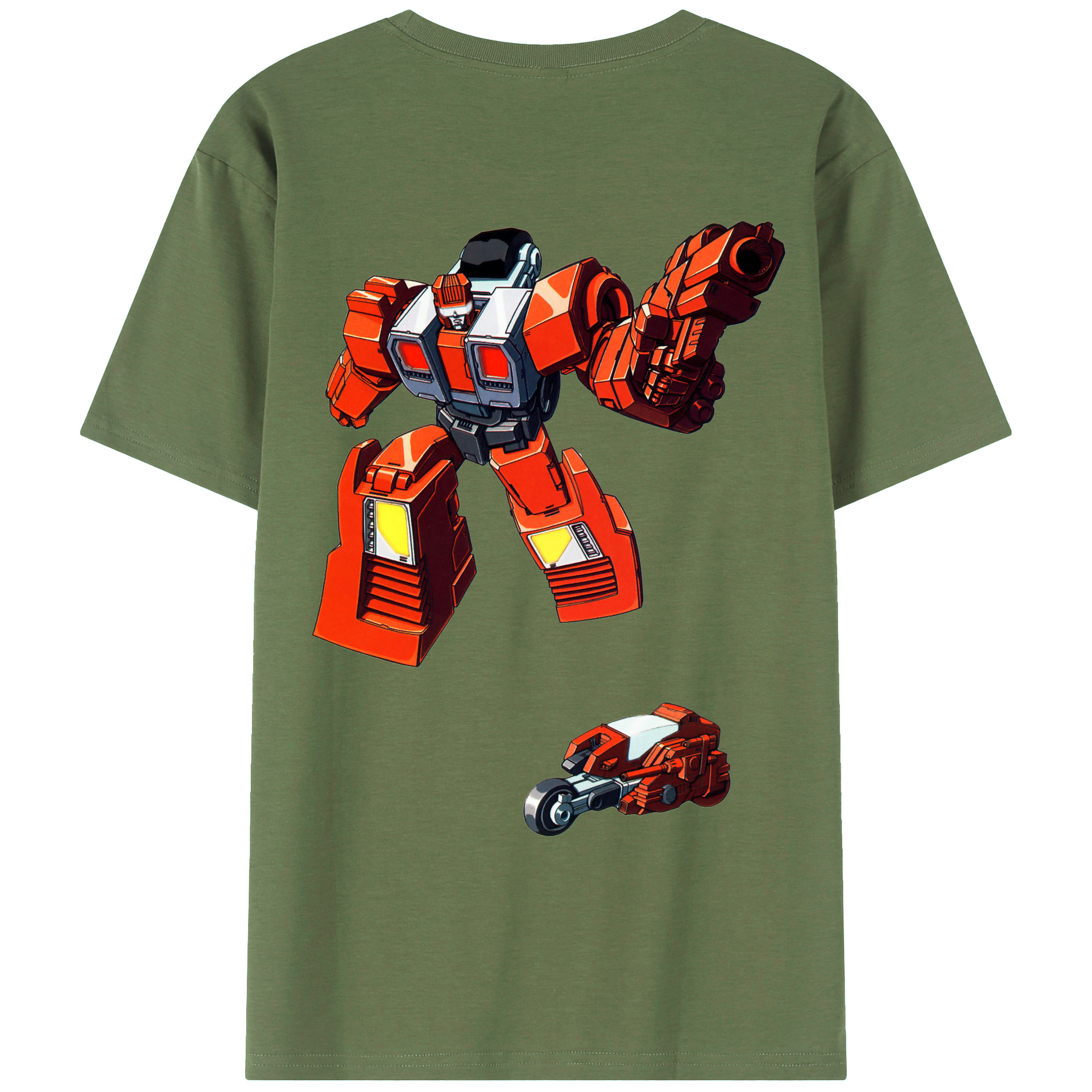 （画像用）  綿100％ メンズ半袖Tシャツ（バックプリント） 通気性
